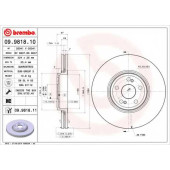 Тормозной диск BREMBO 09.9818.10