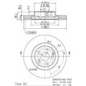 BREMBO 09982521 - диск тормозной передний 09.9825.21 (330х32) 5 отв