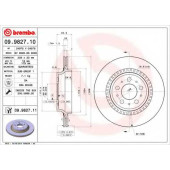 BREMBO 09982711 - диск тормозной задний 09.9827.11 (308x20) 5 отв (2шт/уп)
