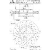 Тормозной диск BREMBO 09.A047.21