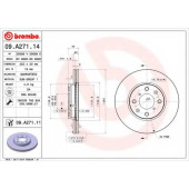 Тормозной диск BREMBO 09.A271.11