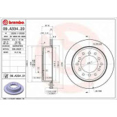 Снят с пр-ва диск тормозной <b>BREMBO 09.A334.20</b>