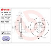 Тормозной диск BREMBO 09.A535.11