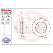 BREMBO 09A60610 - диск тормозной передний 09.A606.10 (254х24) 4 отв