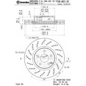 BREMBO 09A62131 - диск тормозной передний 09.A621.31