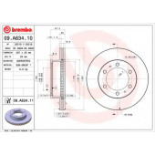 Тормозной диск BREMBO 09.A634.10