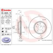 BREMBO 09A82011 - диск тормозной передний 09.A820.11 (314х25) 5 отв