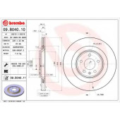 Тормозной диск BREMBO 09.B040.11