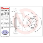 Диск тормозной <b>BREMBO 09.B269.11</b>