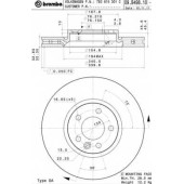 BREMBO 09B49810 - диск тормозной передний 09.B498.10