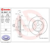 BREMBO 09B64710 - диск тормозной передний 09.B647.10
