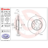 Диск тормозной <b>BREMBO 09.C179.11</b>