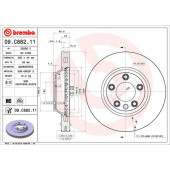 Диск тормозной <b>BREMBO 09.C882.11</b>