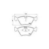 Колодки тормозные дисковые для BMW 5(E34), 7(E32) <b>BREMBO P 06 012 / 20968</b>