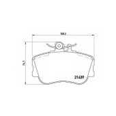 Колодки тормозные дисковые для MERCEDES C(S202,W202) <b>BREMBO P 06 017 / 21439</b>