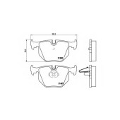 Колодки тормозные дисковые для BMW 3(E46), 5(E39), 7(E38), X3(E83), X5(E53), Z4(E85,E86), Z8(E52) / LAND ROVER RANGE ROVER(LM) <b>BREMBO P 06 020 / 21282</b>