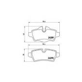 BREMBO P06052 - колодки тормозные, задние