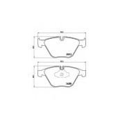 BREMBO P06055 - колодки тормозные, передние