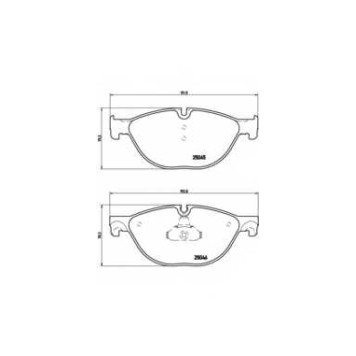 BREMBO P06076 - колодки тормозные, передние