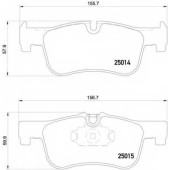 Колодки тормозные дисковые для BMW 1(F20,F21), 2(F22,F23,F87) <b>BREMBO P 06 078</b>