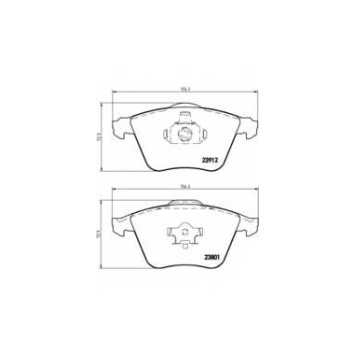 Колодки тормозные <b>BREMBO P10012</b>