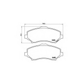 Колодки тормозные дисковые для JEEP CHEROKEE(KK), WRANGLER(JK) / LANCIA VOYAGER(RT) / VW ROUTAN <b>BREMBO P 11 022 / 24604</b>