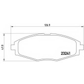 Колодки тормозные дисковые для CHEVROLET MATIZ(M200,M250), SPARK / DAEWOO LANOS(KLAT), MATIZ(KLYA) <b>BREMBO P 15 006 / 23241</b>