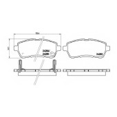 Колодки тормозные дисковые для DAIHATSU MATERIA(M4#), SIRION(M3#) / MAZDA 2(DE) / SUBARU JUSTY / SUZUKI SWIFT(FZ,NZ) <b>BREMBO P 16 013 / 24283</b>