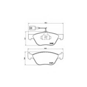 Колодки тормозные дисковые для FIAT BRAVA, BRAVO, COUPE, MAREA, MULTIPLA / LANCIA DEDRA, DELTA, KAPPA, LYBRA <b>BREMBO P 23 077 / 21637</b>