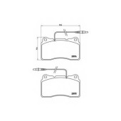 Колодки тормозные дисковые для CITROEN C8(EA#,EB#) / FIAT ULYSSE(179AX) / LANCIA PHEDRA(179) / PEUGEOT 3008, 607(9D,9U), 807(E) <b>BREMBO P 23 082 / 23575</b>