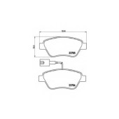 Колодки тормозные дисковые для FIAT BRAVO(198), IDEA(350#), LINEA(323), PANDA(169), STILO Multi(192), STILO(192) / LANCIA MUSA(350) <b>BREMBO P 23 085 / 23705</b>