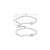BREMBO P23092 - колодки тормозные, передние