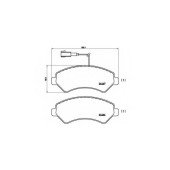 Колодки тормозные дисковые для CITROEN JUMPER / FIAT DUCATO(250,290) / PEUGEOT BOXER <b>BREMBO P 23 136</b>