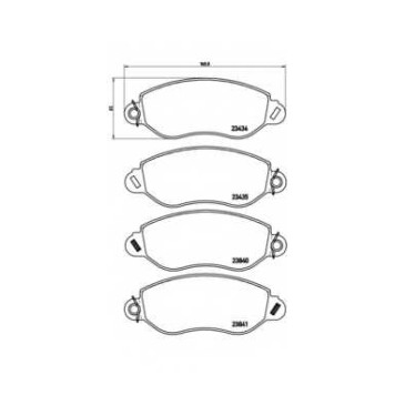 Колодки тормозные <b>BREMBO P24053</b>