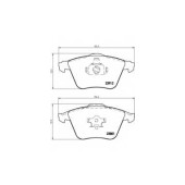 BREMBO P24057 - колодки тормозные, передние