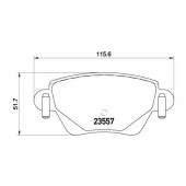 Колодки тормозные дисковые для FORD METROSTAR, MONDEO(B4Y,B5Y,BWY) <b>BREMBO P 24 059 / 23557</b>