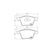 BREMBO P24077 - колодки тормозные, передние