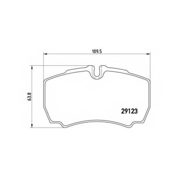Колодки тормозные дисковые для FORD TRANSIT TOURNEO, TRANSIT <b>BREMBO P 24 084 / 29123</b>