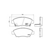 Колодки тормозные дисковые для HONDA AIRWAVE, CIVIC(EG, EH, EJ, EK, EM1, EM2, EP, ES, EU, EV, FA, FD, MA, MB), CRX(EG, EH), INTEGRA(DC5), MOBILIO(GB#) <b>BREMBO P 28 023 / 21694</b>