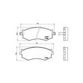 Колодки тормозные дисковые для INFINITI G20 / NISSAN 200 SX(S13), PRAIRIE(M11), PRIMERA(W10), SENTRA(B15) <b>BREMBO P 30 002 / 21526</b>