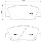 Колодки тормозные дисковые для HYUNDAI GRANDEUR, i30 CW, i30, VELOSTER / KIA CEED, CEE`D, CERATO KOUP, CERATO, OPTIMA, PRO CEE?D <b>BREMBO P 30 065</b>