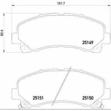 Колодки тормозные дисковые для ISUZU D-MAX(8DH,TFR,TFS), MU 7, MU <b>BREMBO P 34 007</b>