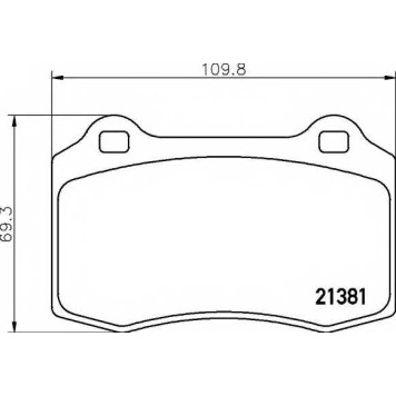 Колодки тормозные дисковые для CITROEN DS3 / PEUGEOT 208 / VOLVO S60, V70(SW) <b>BREMBO P 36 020 / 21381</b>
