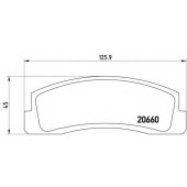 BREMBO P41002 - колодки тормозные, передние