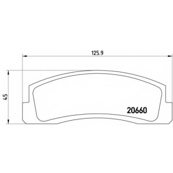 BREMBO P41002 - колодки тормозные, передние