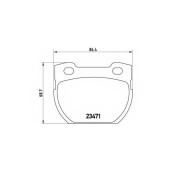 Колодки тормозные дисковые для LAND ROVER DEFENDER(LD,LD#) <b>BREMBO P 44 006 / 23471</b>
