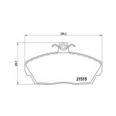 Колодки тормозные дисковые для LAND ROVER FREELANDER(LN,LN#) <b>BREMBO P 44 010 / 21515</b>