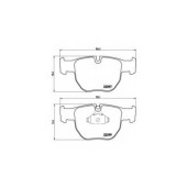 Колодки тормозные дисковые для LAND ROVER RANGE ROVER(LM) <b>BREMBO P 44 012 / 23397</b>