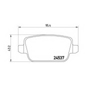 Колодки тормозные дисковые для LAND ROVER FREELANDER(FA#,LF#) / VOLVO S80(AS), V70(BW), XC70 <b>BREMBO P 44 017 / 24537</b>