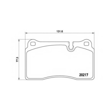 BREMBO P44018 - колодки тормозные, передние